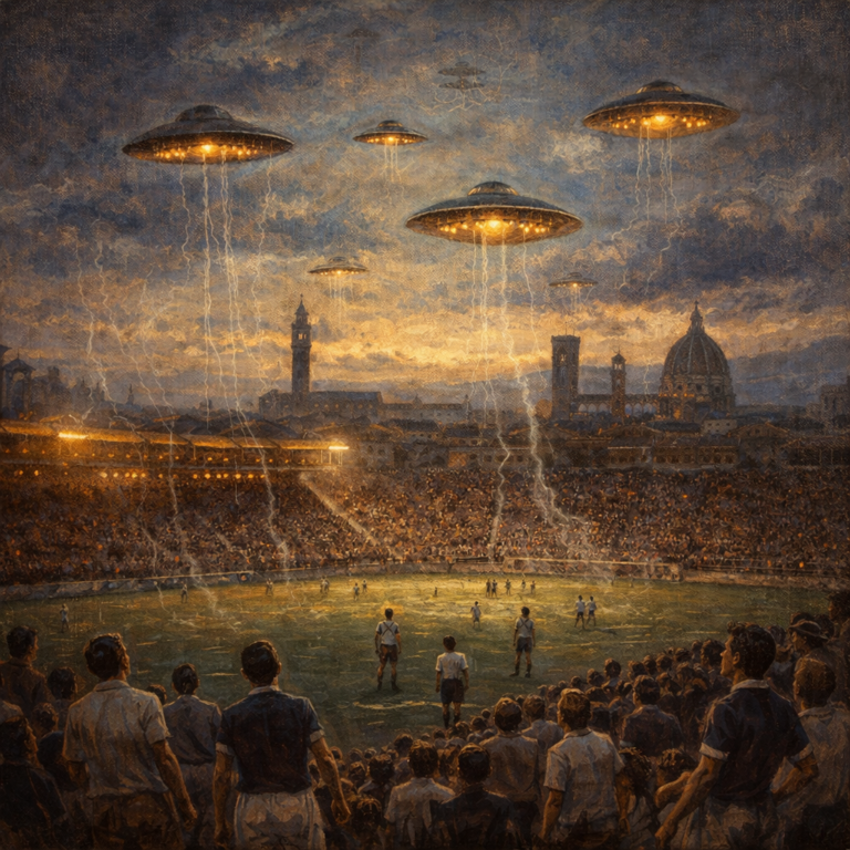 avvistamenti UFO firenze 1954